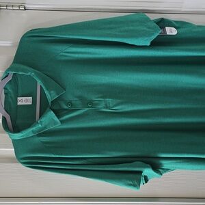 XERSION BRAND MEN'S BIG AND TALL GREEN SHORT SLEEVES POLO SHIRT SIZE 3XL